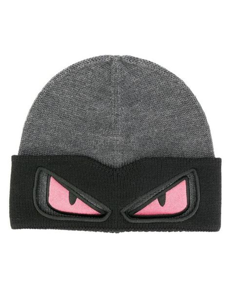 fendi men's beanie|fendi beanie hat eyes.